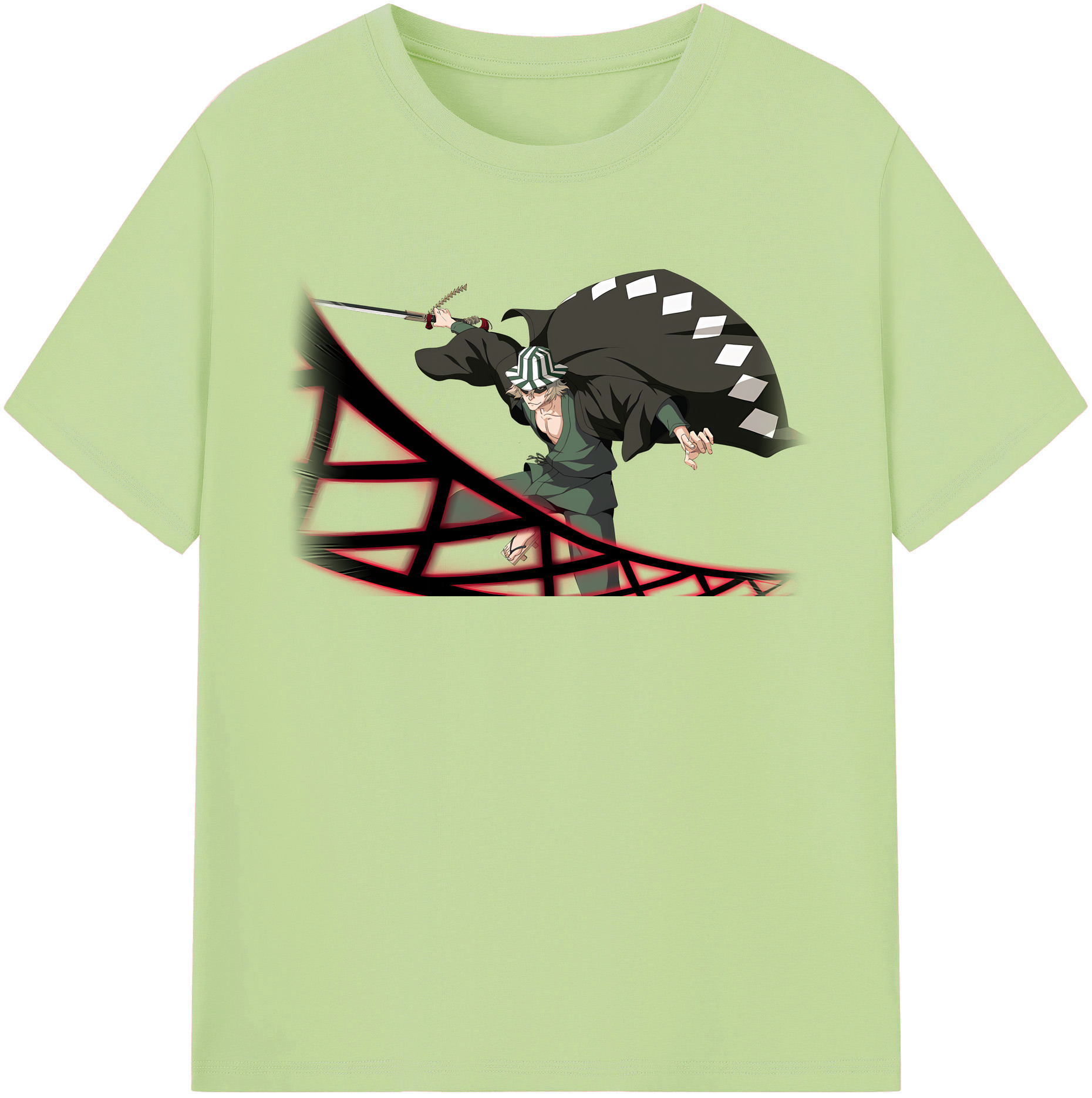 （画像用） "ブリーチ 浦原 喜助（うらはら きすけ） BLEACH Urahara Kisuke " 綿100％半袖Tシャツ（フロントプリント）